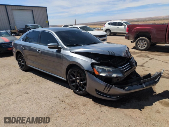 2015 Volkswagen Passat SE with VIN 1VWBS7A35FC014128, listed as a Copart auction lot 51010485 with 154,263 mi miles and Salvage title. Bid and sale history available at DreamBid. Image 4.