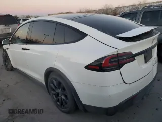 2022 Tesla Model X Plaid with VIN 7SAXCBE67NF356567, listed as a Copart auction lot 43243895 with 24,381 mi miles and Salvage Title. Bid and sale history available at DreamBid. Image 2.