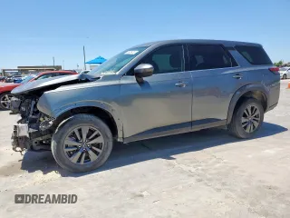 2022 Nissan Pathfinder S with VIN 5N1DR3AC9NC215542, listed as a Copart auction lot 65930435 with 27,155 mi miles and Clean title. Bid and sale history available at DreamBid. Image 1.