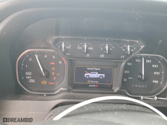 2022 GMC Sierra 1500 Limited Pro with VIN 3GTN8AEK2NG213288, listed as a Copart auction lot 72508314 with 33,689 mi miles and Non Repairable. Bid and sale history available at carsss.com. Image 9.