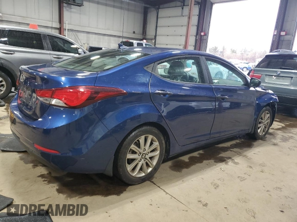 2015 Hyundai Elantra SE with VIN 5NPDH4AE7FH582461, listed as a Copart auction lot 51911745 with 49,610 mi miles and Salvage Title. Bid and sale history available at carsss.com. Image 3.