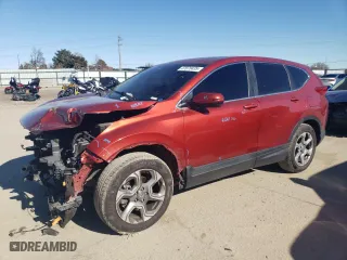 2018 Honda CR-V EX-L with VIN 2HKRW1H80JH502601, listed as a Copart auction lot 47070435 with 77,067 mi miles and Salvage Title. Bid and sale history available at carsss.com. Image 1.
