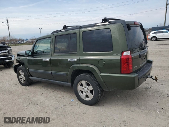 2006 Jeep Commander with VIN 1J8HG48K06C297654, listed as a Copart auction lot 51000155 with 126,235 mi miles and Salvage Title. Bid and sale history available at DreamBid. Image 2.