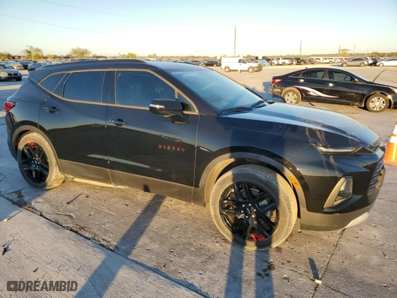 2020 Chevrolet Blazer LT with VIN 3GNKBCRS6LS670844, listed as a Copart auction lot 80551154 with 13,839 mi miles and Salvage Title. Bid and sale history available at carsss.com. Image 4.