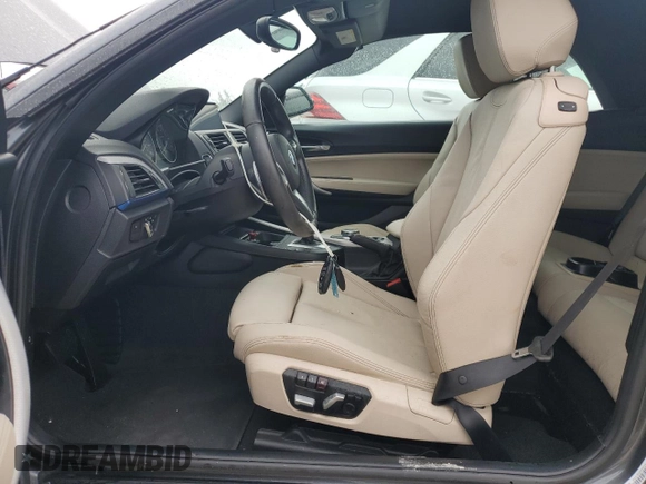 2017 BMW 2 Series 230i with VIN WBA2K9C37HV950557, listed as a Copart auction lot 74425264 with Not provided miles and Salvage title. Bid and sale history available at DreamBid. Image 7.