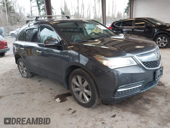 2014 Acura MDX Advance with VIN 5FRYD4H81EB034125, listed as a IAAI auction lot 41603716 with 178,654 mi miles and . Bid and sale history available at carsss.com. Image 1.