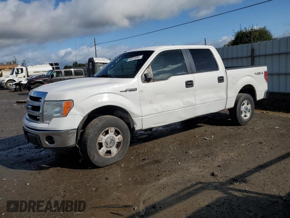 2014 Ford F-150 XL with VIN 1FTFW1EF4EFB50872, listed as a Copart auction lot 46918995 with 164,418 mi miles and Salvage Title. Bid and sale history available at carsss.com. Image 1.