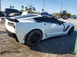 2017 Chevrolet Corvette Z06 2LZ with VIN 1G1YS2D62H5600243, listed as a Copart auction lot 81422994 with 8,786 mi miles and Non Repairable. Bid and sale history available at carsss.com. Image 3.