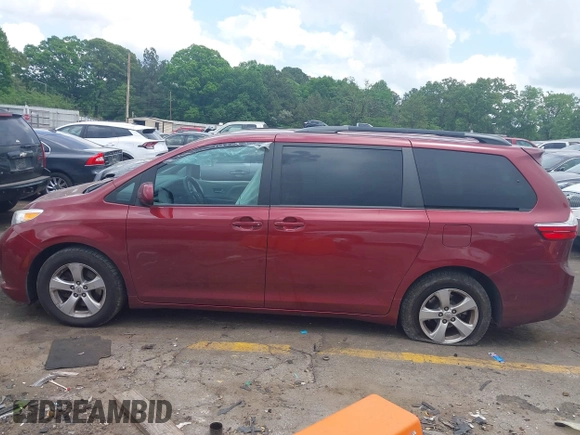 2017 Toyota Sienna LE Auto Access Seat with VIN 5TDKZ3DC6HS822945, listed as a IAAI auction lot 42094629 with 171,450 mi miles and . Bid and sale history available at DreamBid. Image 14.