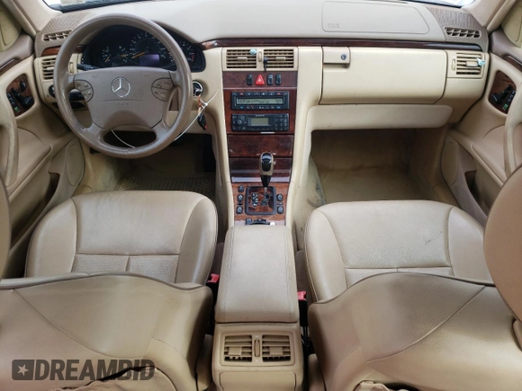 2002 Mercedes-Benz E-Class with VIN WDBJF82J72X062639, listed as a Copart auction lot 43510205 with 147,587 mi miles and Clean Title. Bid and sale history available at carsss.com. Image 8.