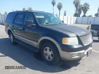 2003 Ford Expedition Eddie Bauer z VIN 1FMFU18L13LB47252, wystawiony jako IAAI lot #42103609 z przebiegiem 294 523 mil mil oraz . Historia ofert i sprzedaży dostępna na DreamBid. Obrazek 1.
