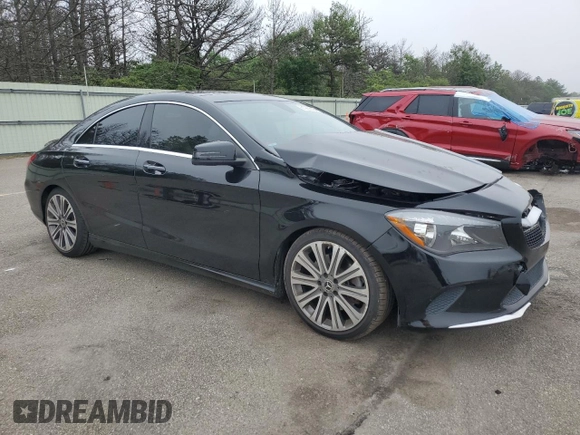 2018 Mercedes-Benz CLA 250 with VIN WDDSJ4GBXJN583756, listed as a Copart auction lot 61269825 with 67,389 mi miles and Salvage title. Bid and sale history available at DreamBid. Image 4.