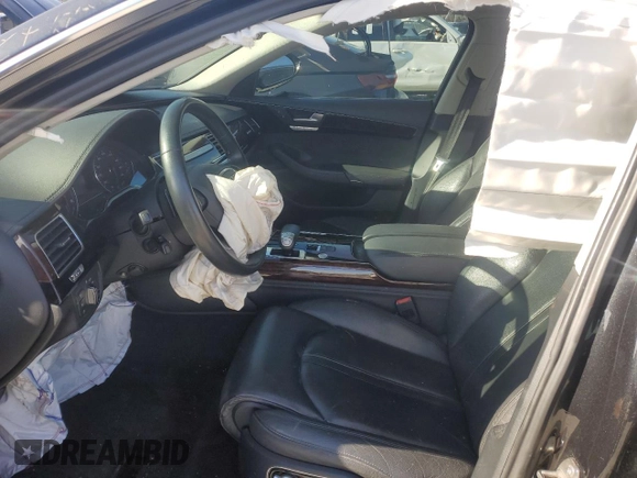 2013 Audi A8 4.0L with VIN WAUR2AFD5DN009509, listed as a Copart auction lot 41412805 with 33,917 mi miles and Salvage Title. Bid and sale history available at DreamBid. Image 7.