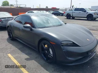 2021 Porsche Taycan 4S with VIN WP0AB2Y16MSA43293, listed as a IAAI auction lot 42479212 with 20,180 mi miles and . Bid and sale history available at DreamBid. Image 1.