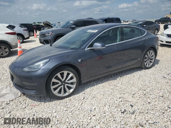 2018 Tesla Model 3 Long Range Battery with VIN 5YJ3E1EA6JF047204, listed as a Copart auction lot 54876935 with 62,735 mi miles and Salvage Title. Bid and sale history available at DreamBid. Image 1.