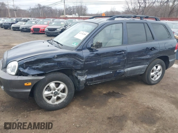 2005 Hyundai Santa Fe GLS with VIN KM8SC13D55U927740, listed as a IAAI auction lot 41716268 with 67,998 mi miles. Bid and sale history available at carsss.com. Image 6.