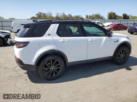 2023 Land Rover Discovery Sport S with VIN SALCJ2FX1PH323777, listed as a Copart auction lot 55963114 with 20,012 mi miles and Salvage Title. Bid and sale history available at carsss.com. Image 3.