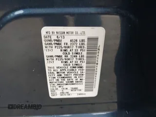 2013 Nissan Rogue S with VIN JN8AS5MVXDW650222, listed as a IAAI auction lot 41864829 with 174,672 mi miles and . Bid and sale history available at DreamBid. Image 9.