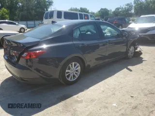 2025 Toyota Camry LE with VIN 4T1DAACK2SU506471, listed as a Copart auction lot 52169905 with 9,574 mi miles and Non Repairable. Bid and sale history available at carsss.com. Image 3.