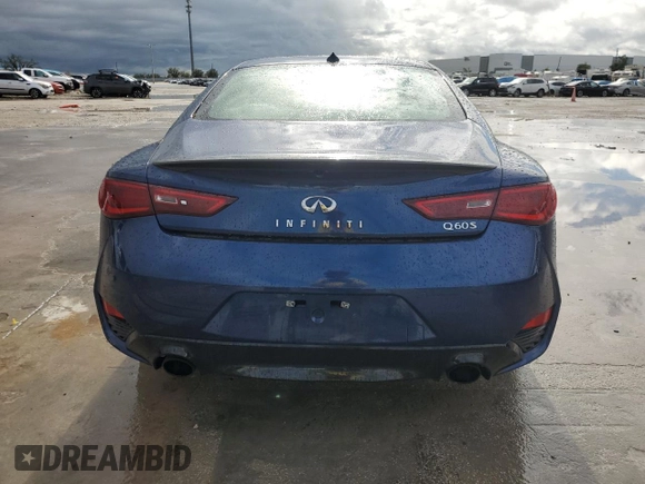 2018 Infiniti Q60 Sport with VIN JN1EV7EKXJM342904, listed as a Copart auction lot 84344174 with 32,239 mi miles and Non Repairable. Bid and sale history available at DreamBid. Image 6.