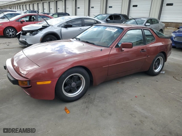 1984 Porsche 944 with VIN WP0AA0948EN461206, listed as a Copart auction lot 79163494 with 15,862 mi miles and Salvage Title. Bid and sale history available at carsss.com. Image 1.