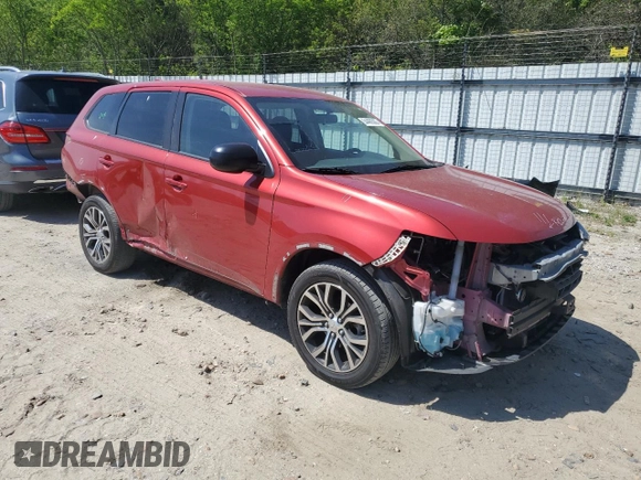 2017 Mitsubishi Outlander ES z VIN JA4AZ2A36HZ000780, wystawiony jako Copart lot #54489305 z przebiegiem 89 370 mil mil oraz Szkoda całkowita • Salvage title. Historia ofert i sprzedaży dostępna na DreamBid. Obrazek 4.