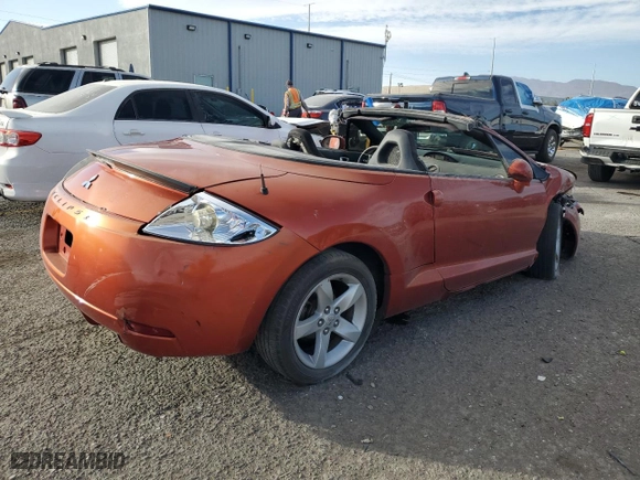2007 Mitsubishi Eclipse GS with VIN 4A3AL25F07E048807, listed as a Copart auction lot 44037175 with 175,217 mi miles and Salvage Title. Bid and sale history available at carsss.com. Image 3.