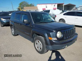 2014 Jeep Patriot Sport with VIN 1C4NJPBB4ED859196, listed as a IAAI auction lot 41815149 with 140,612 mi miles and . Bid and sale history available at carsss.com. Image 1.