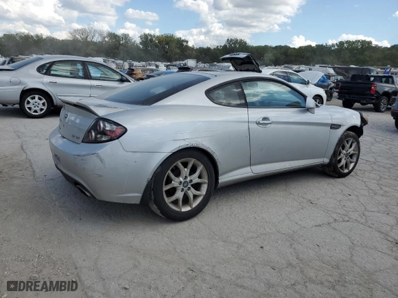 2008 Hyundai Tiburon GT with VIN KMHHN66F18U272205, listed as a Copart auction lot 71458634 with 114,960 mi miles and Salvage Title. Bid and sale history available at carsss.com. Image 3.