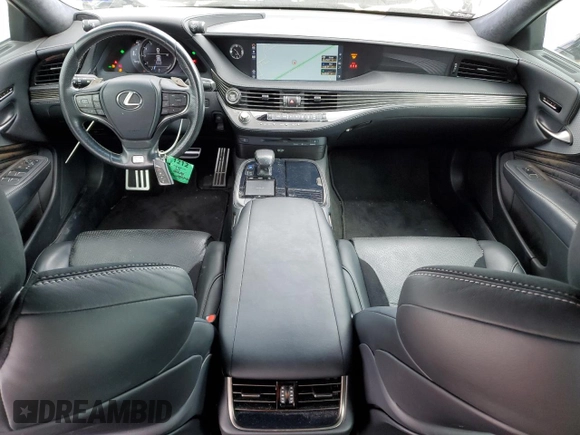 2018 Lexus LS with VIN JTHB51FF4J5002655, listed as a Copart auction lot 63266484 with 50,720 mi miles and Salvage Title. Bid and sale history available at carsss.com. Image 8.
