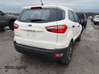 2021 Ford EcoSport S with VIN MAJ3S2FE8MC405765, listed as a IAAI auction lot 41913832 with 63,293 mi miles and . Bid and sale history available at DreamBid. Image 4.