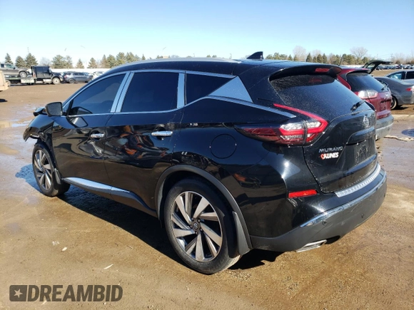 2020 Nissan Murano SL z VIN 5N1AZ2CS0LN128440, wystawiony jako Copart lot #46805115 z przebiegiem 52 188 mil mil oraz Szkoda całkowita • Salvage title. Historia ofert i sprzedaży dostępna na DreamBid. Obrazek 2.
