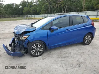 2017 Honda Fit EX-L with VIN JHMGK5H98HS022125, listed as a Copart auction lot 56725375 with 53,229 mi miles and Salvage title. Bid and sale history available at DreamBid. Image 1.