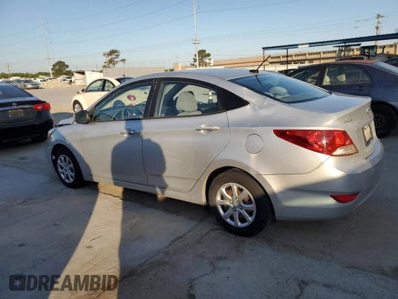 2013 Hyundai Accent GLS with VIN KMHCT4AE6DU523202, listed as a Copart auction lot 52568315 with 126,806 mi miles and Salvage Title. Bid and sale history available at carsss.com. Image 2.