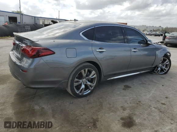 2015 Infiniti Q70 z VIN JN1BY1PR9FM831870, wystawiony jako Copart lot #46022015 z przebiegiem 144 553 mil mil oraz Szkoda całkowita • Salvage title. Historia ofert i sprzedaży dostępna na DreamBid. Obrazek 3.