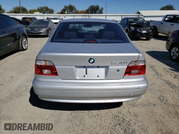 2002 BMW 5 Series 530iA with VIN WBADT63452CH97129, listed as a Copart auction lot 73349124 with 64,431 mi miles and Salvage Title. Bid and sale history available at carsss.com. Image 6.