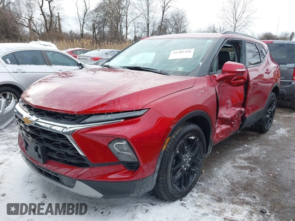 2023 Chevrolet Blazer LT z VIN 3GNKBJRS1PS225535, wystawiony jako IAAI lot #41389360 z przebiegiem 7 197 mil mil oraz . Historia ofert i sprzedaży dostępna na DreamBid. Obrazek 2.