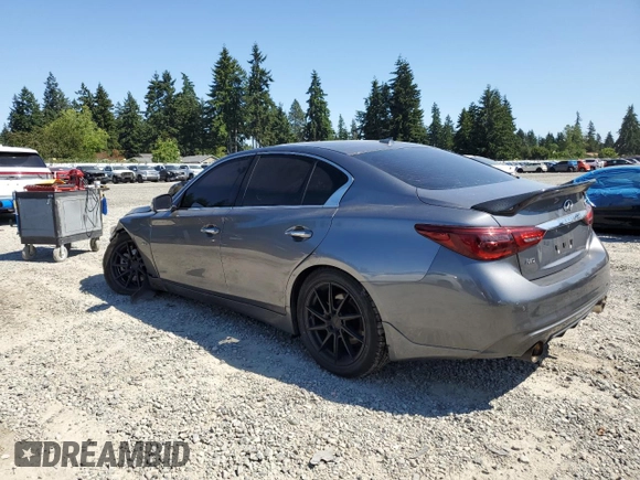 2020 Infiniti Q50 Luxe with VIN JN1EV7AR7LM250090, listed as a Copart auction lot 63420145 with 47,023 mi miles and Salvage title. Bid and sale history available at DreamBid. Image 2.