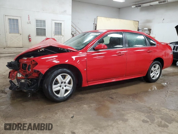 2009 Chevrolet Impala LS with VIN 2G1WB57K991190884, listed as a Copart auction lot 52127815 with 205,835 mi miles and Clean Title. Bid and sale history available at DreamBid. Image 1.