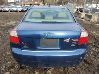 2005 Audi A4 1.8T SE with VIN WAULC68E75A020428, listed as a Copart auction lot 42338655 with 0 mi miles and Salvage Title. Bid and sale history available at carsss.com. Image 6.