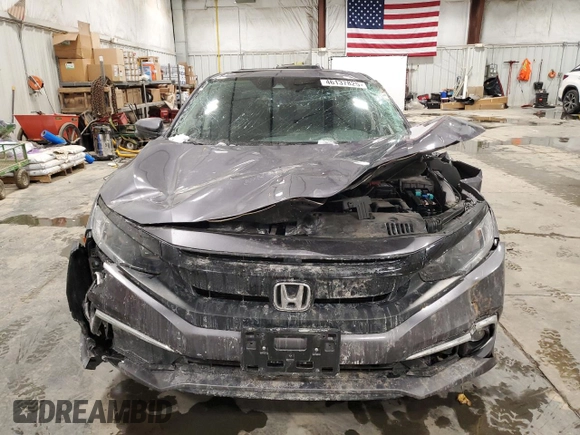 2019 Honda Civic Sedan EX with VIN 19XFC1F34KE016558, listed as a Copart auction lot 46137825 with 0 mi miles and Salvage Title. Bid and sale history available at carsss.com. Image 5.