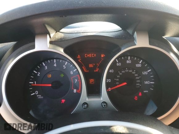 2013 Nissan Juke SV with VIN JN8AF5MV3DT221624, listed as a Copart auction lot 84809294 with 0 mi miles and Salvage Title. Bid and sale history available at carsss.com. Image 9.