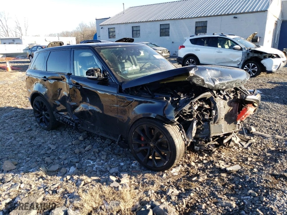 2019 Land Rover Range Rover Sport HST with VIN SALWS2SUXKA864883, listed as a Copart auction lot 87835625 with 0 mi miles and Salvage Title. Bid and sale history available at carsss.com. Image 4.