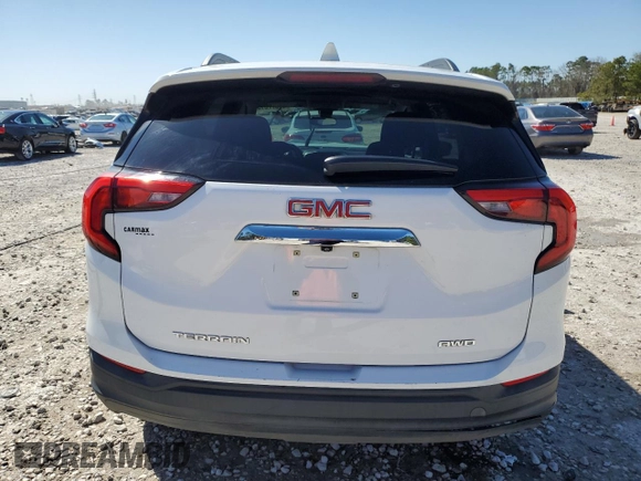 2020 GMC Terrain SLE with VIN 3GKALTEV2LL301902, listed as a Copart auction lot 47677615 with 117,068 mi miles and Salvage Title. Bid and sale history available at DreamBid. Image 6.