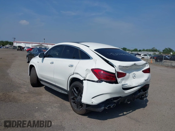 2021 Mercedes-Benz GLE 53 AMG with VIN 4JGFD6BB6MA250046, listed as a IAAI auction lot 42667803 with 65,199 mi miles and . Bid and sale history available at DreamBid. Image 3.