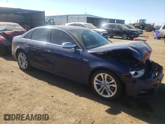 2013 Audi S4 Premium Plus with VIN WAUBGAFL4DA188837, listed as a Copart auction lot 55407274 with 144,895 mi miles and Salvage Title. Bid and sale history available at carsss.com. Image 4.