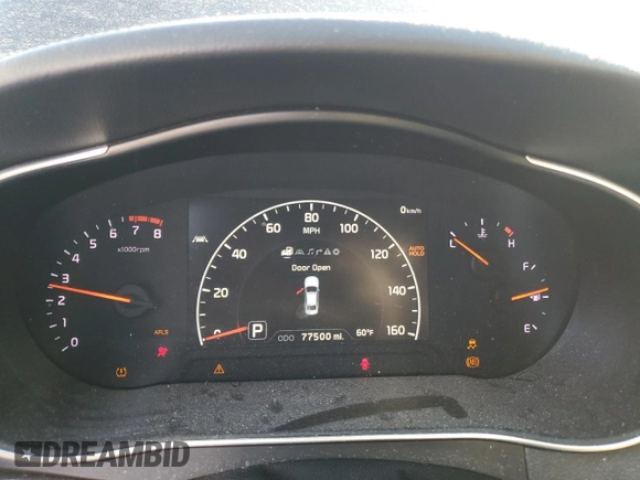 2015 Kia Cadenza Premium with VIN KNALN4D7XF5192579, listed as a Copart auction lot 82381104 with 77,500 mi miles and Salvage Title. Bid and sale history available at carsss.com. Image 9.