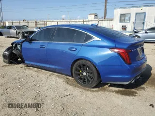 2021 Cadillac CT5 Luxury with VIN 1G6DM5RK3M0134243, listed as a Copart auction lot 58936485 with 48,288 mi miles and Salvage title. Bid and sale history available at DreamBid. Image 2.