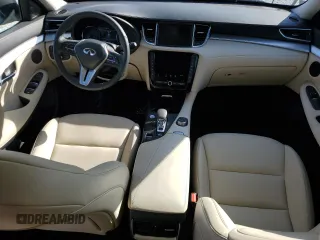 2021 Infiniti QX50 Luxe with VIN 3PCAJ5BA1MF126377, listed as a Copart auction lot 47115455 with 12,497 mi miles and Salvage title. Bid and sale history available at DreamBid. Image 8.