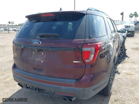 2019 Ford Explorer Sport with VIN 1FM5K8GT8KGB38079, listed as a IAAI auction lot 41705182 with 68,314 mi miles. Bid and sale history available at carsss.com. Image 4.